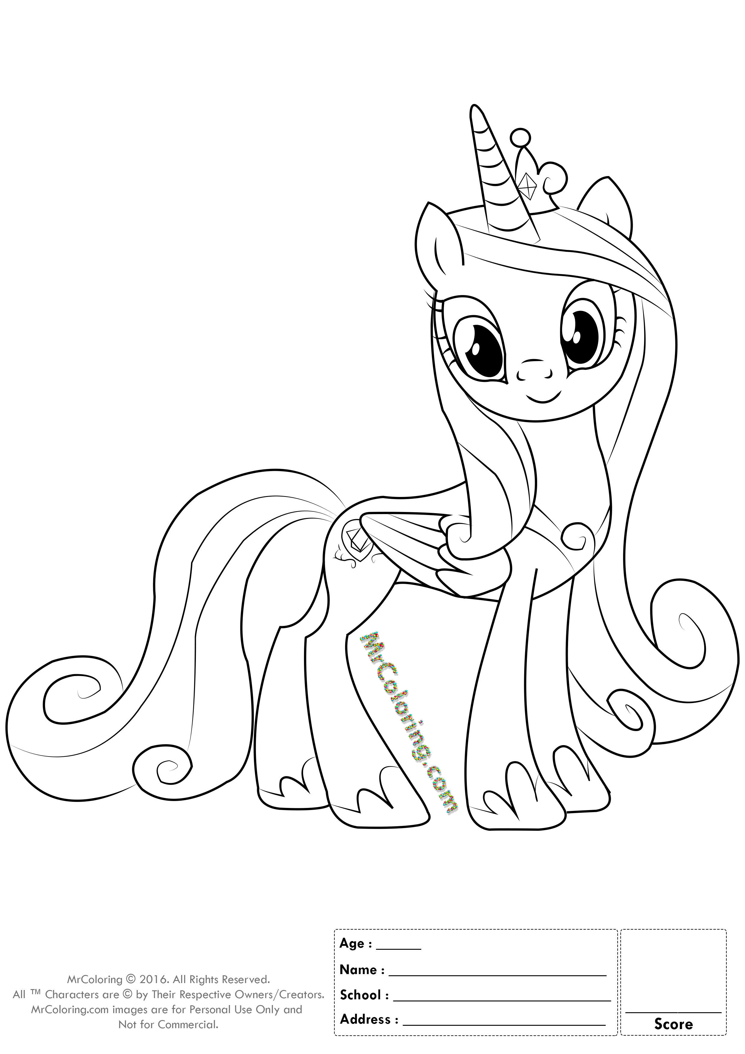 My Little Pony Coloring Pages Fluttershy 53