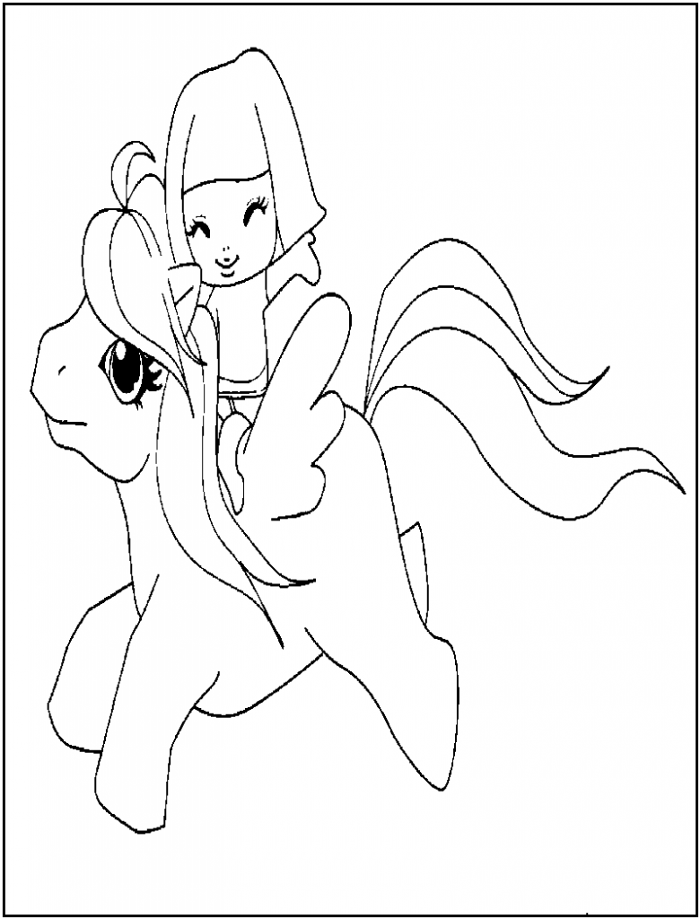 My Little Pony Coloring Pages Fluttershy 55