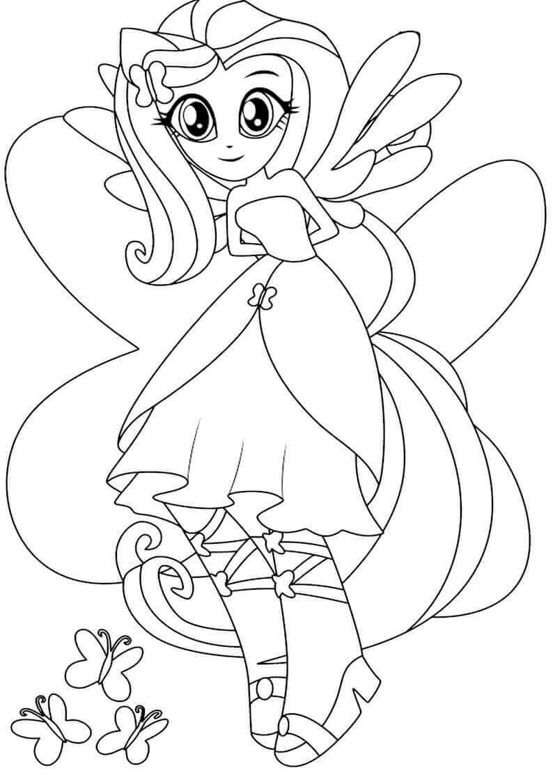 My Little Pony Coloring Pages Fluttershy 66