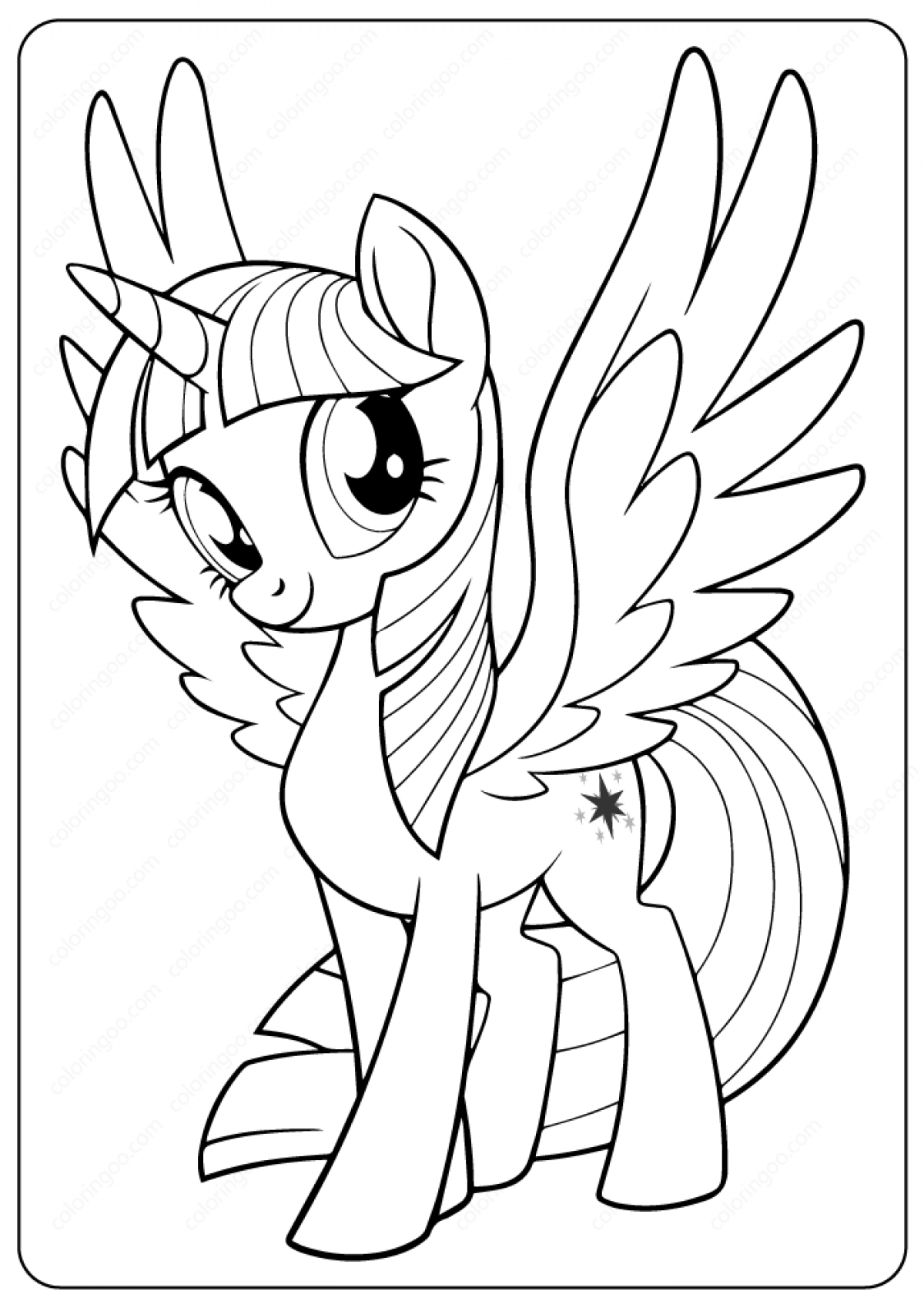 My Little Pony Coloring Pages Fluttershy 76