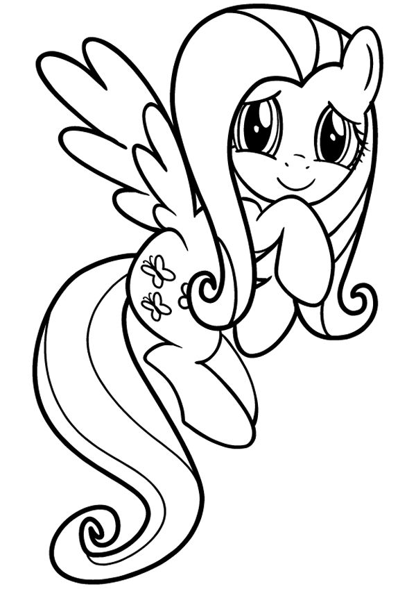 My Little Pony Coloring Pages Fluttershy 85