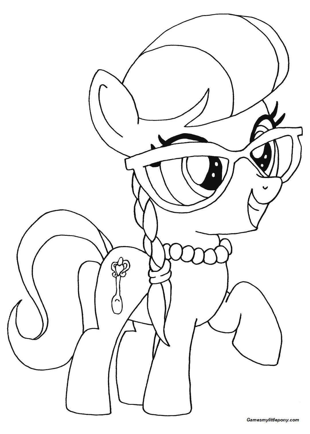 My Little Pony Coloring Pages Fluttershy 9