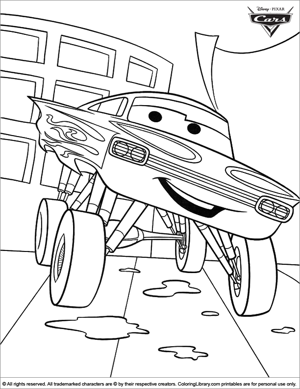 Popular Car Coloring Pages for Kids 12