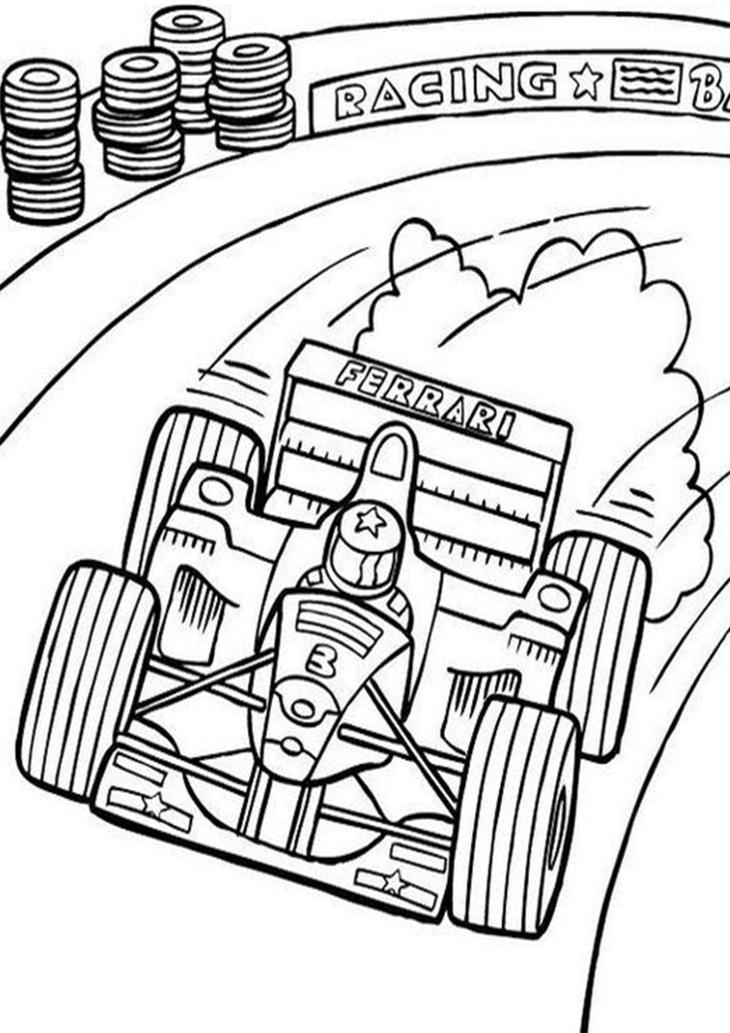 Popular Car Coloring Pages for Kids 2