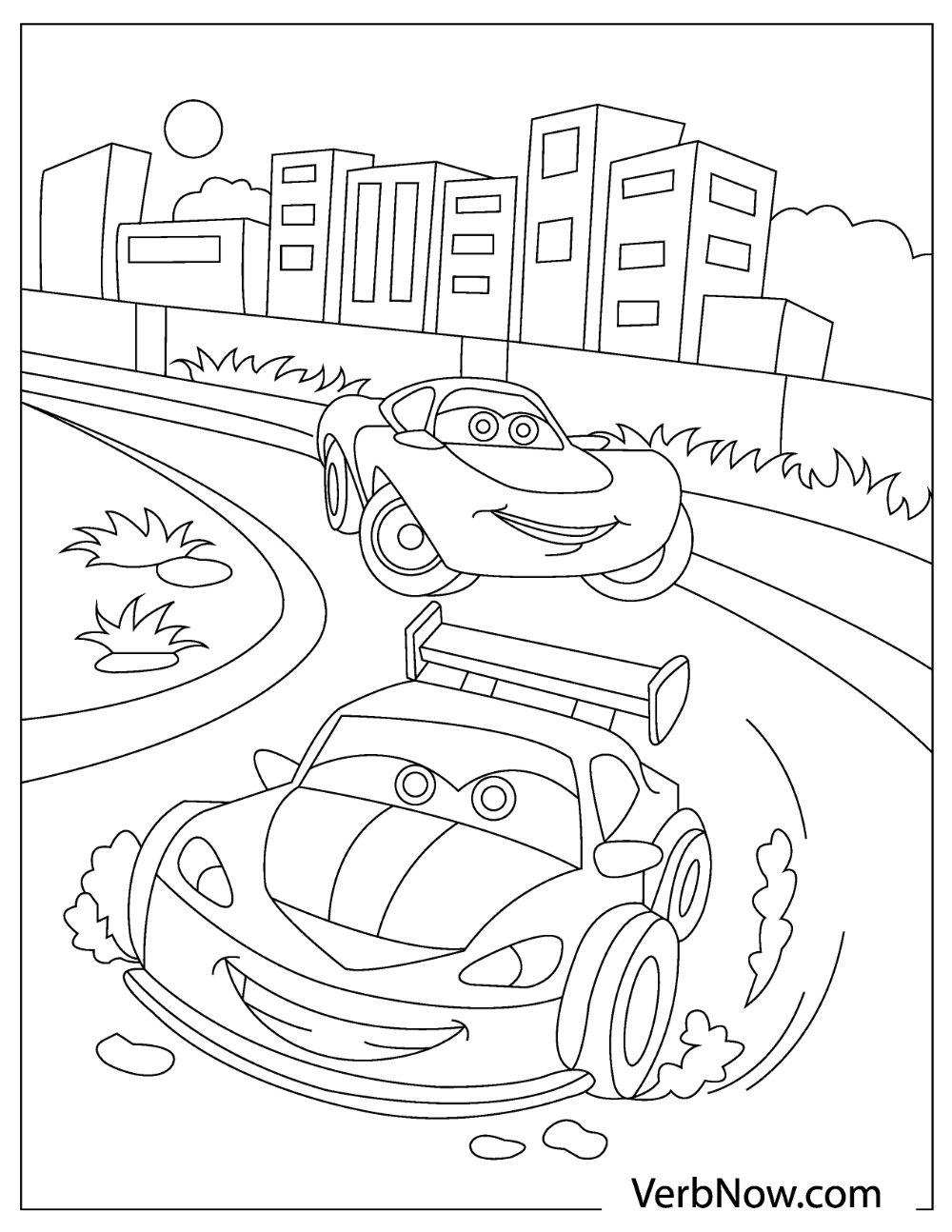 Popular Car Coloring Pages for Kids 33