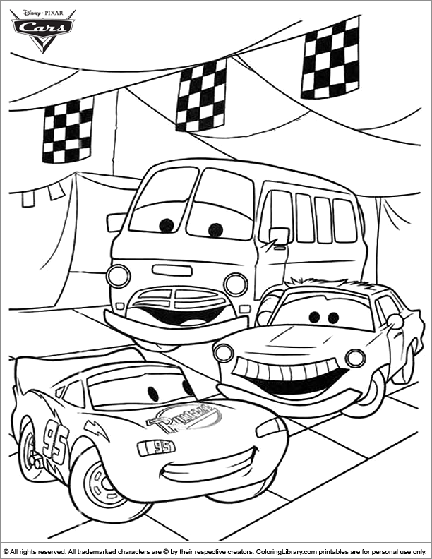 Popular Car Coloring Pages for Kids 34