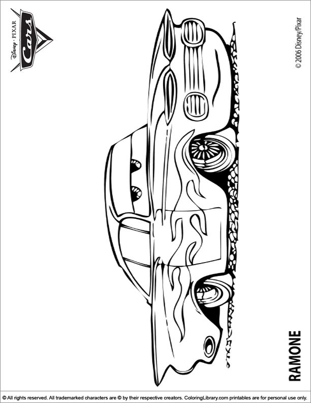 Popular Car Coloring Pages for Kids 41