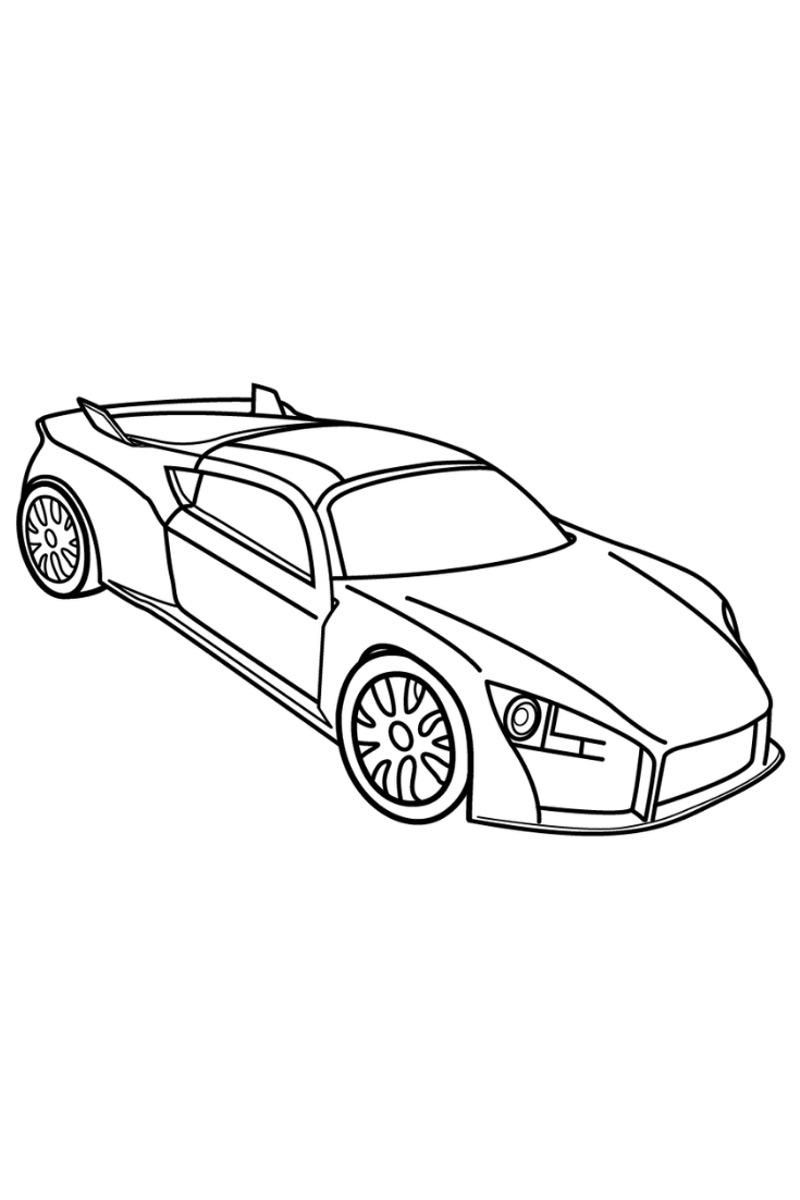 Popular Car Coloring Pages for Kids 42