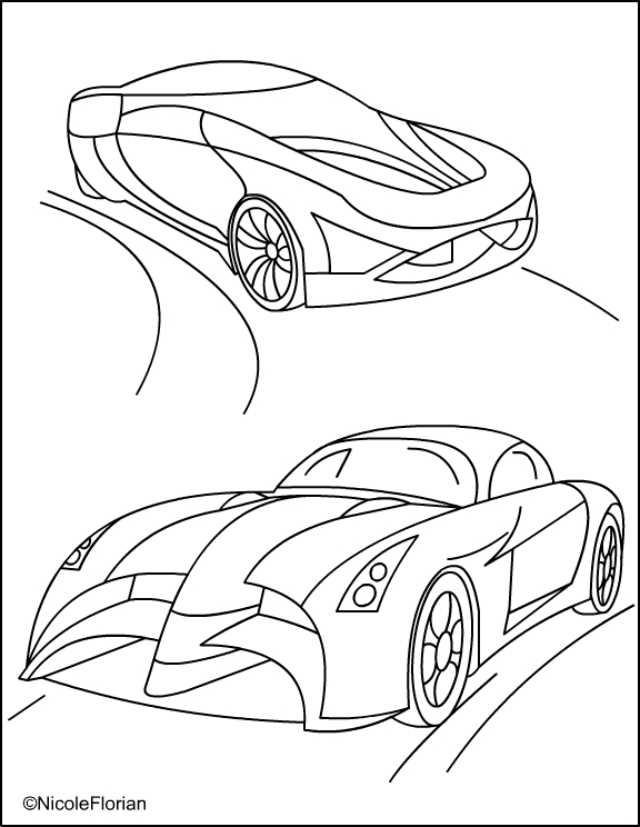 Popular Car Coloring Pages for Kids 44