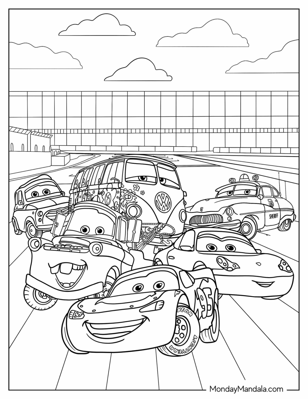 Popular Car Coloring Pages for Kids 56