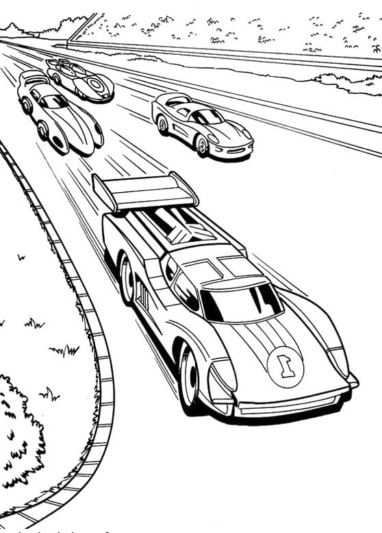 Popular Car Coloring Pages for Kids 7