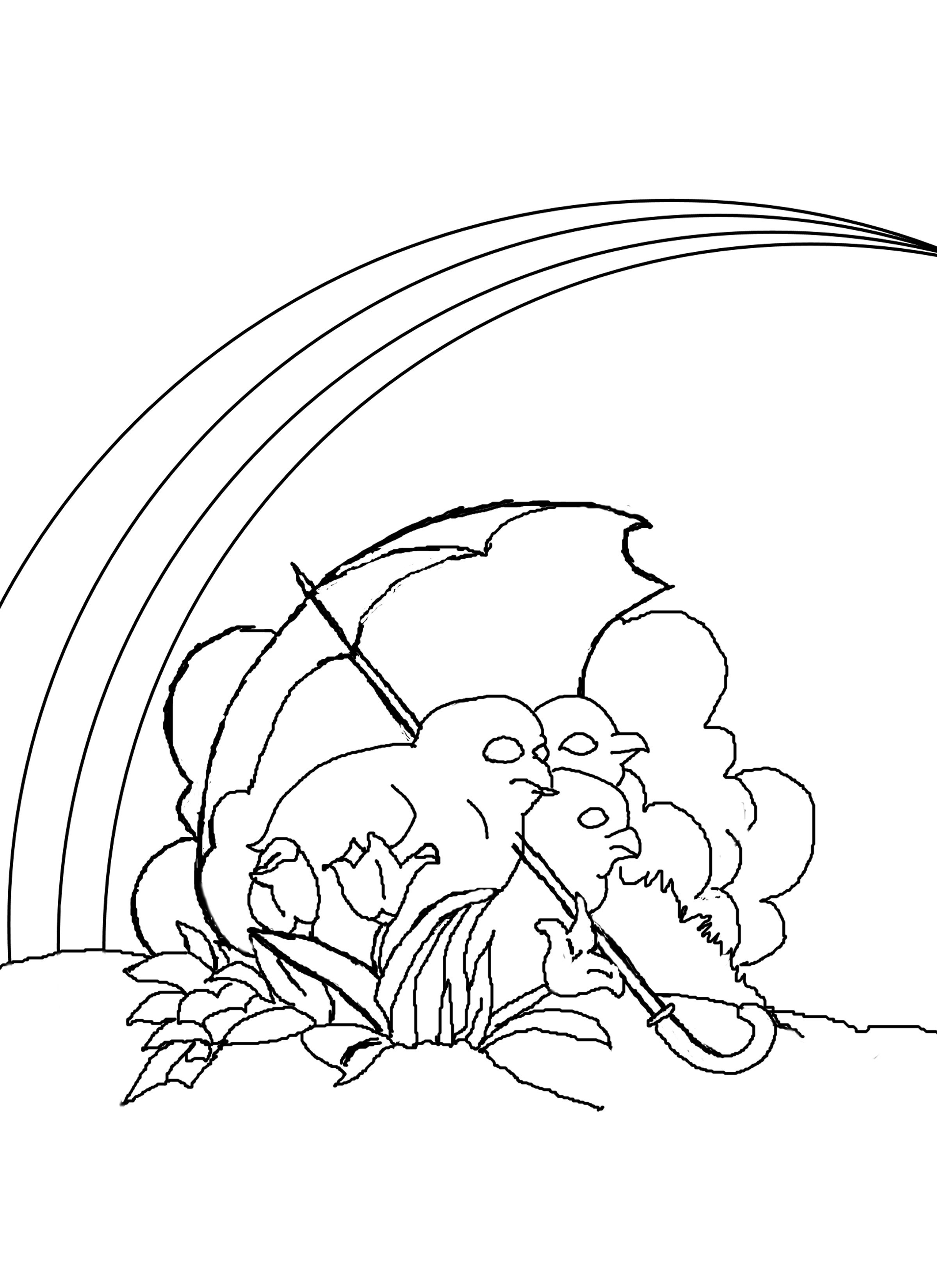 Rainbow Coloring Pages Kids FREE Printable 104