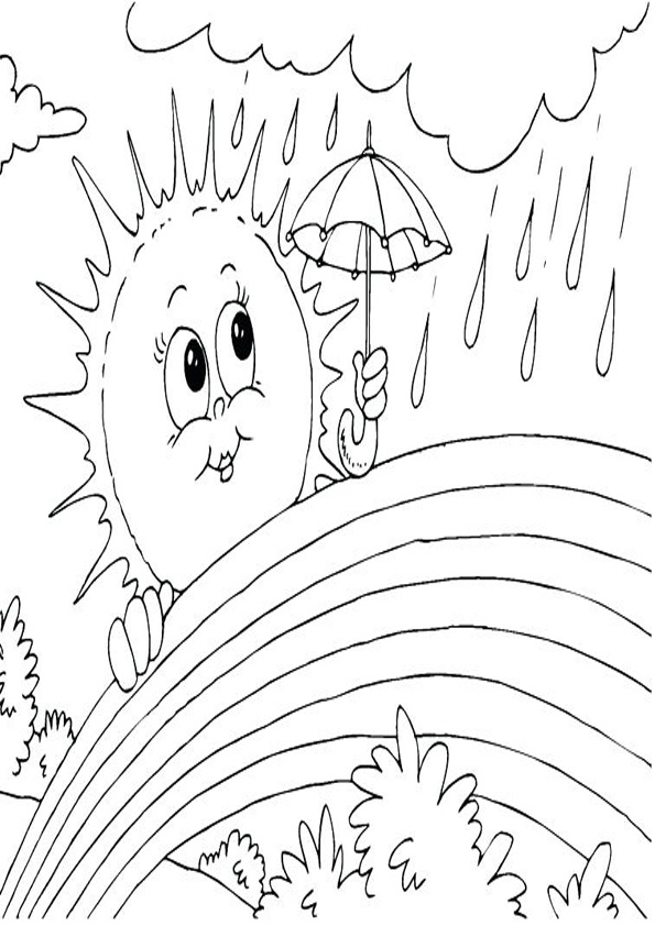 Rainbow Coloring Pages Kids FREE Printable 115