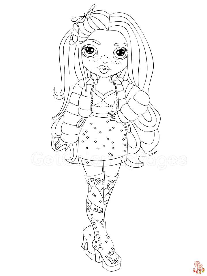 Rainbow Coloring Pages Kids FREE Printable 136