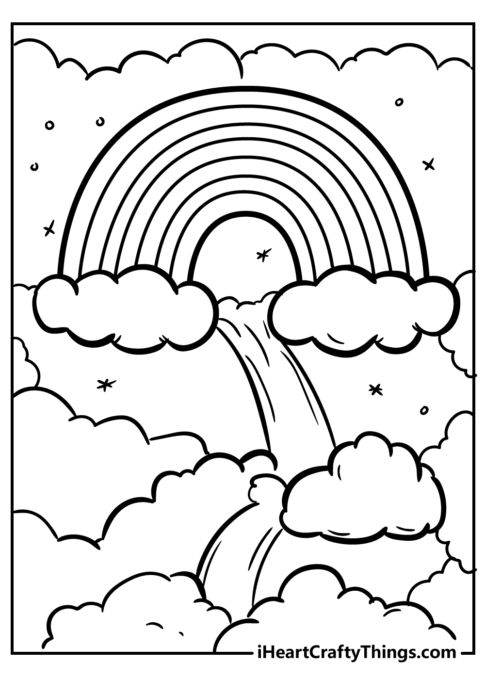 Rainbow Coloring Pages Kids FREE Printable 145