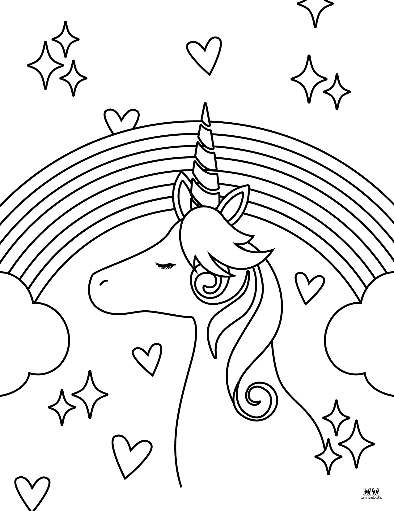 Rainbow Coloring Pages Kids FREE Printable 146