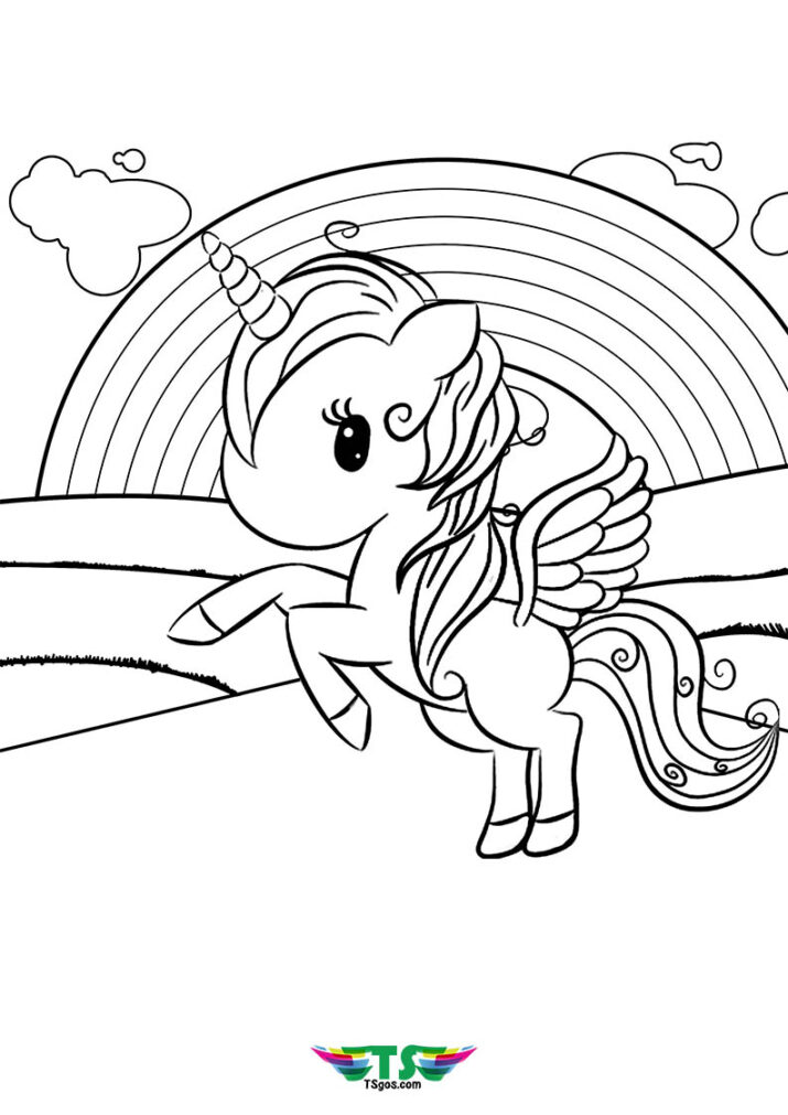 Rainbow Coloring Pages Kids FREE Printable 149