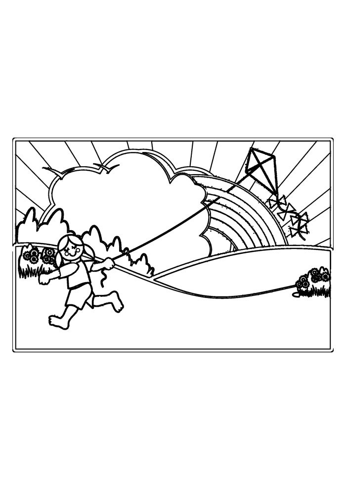 Rainbow Coloring Pages Kids FREE Printable 153