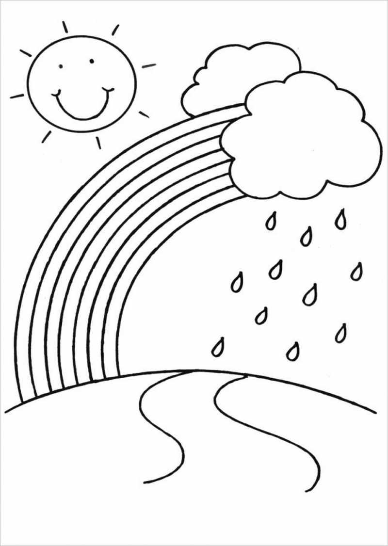 Rainbow Coloring Pages Kids FREE Printable 17