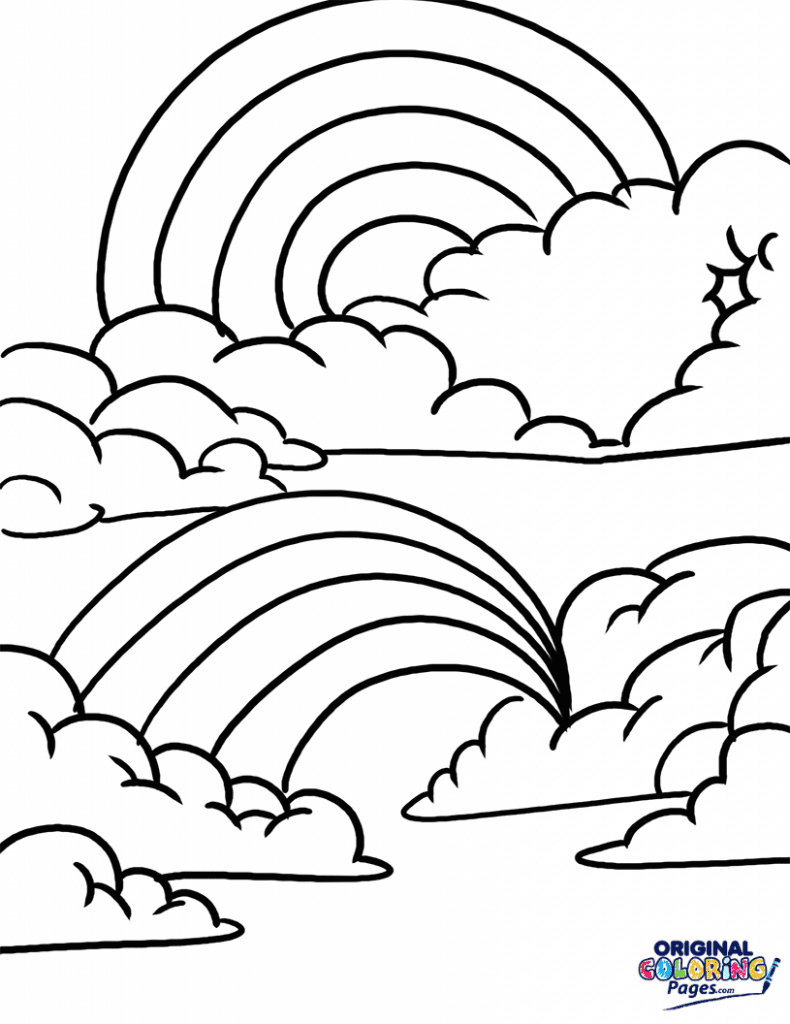 Rainbow Coloring Pages Kids FREE Printable 41