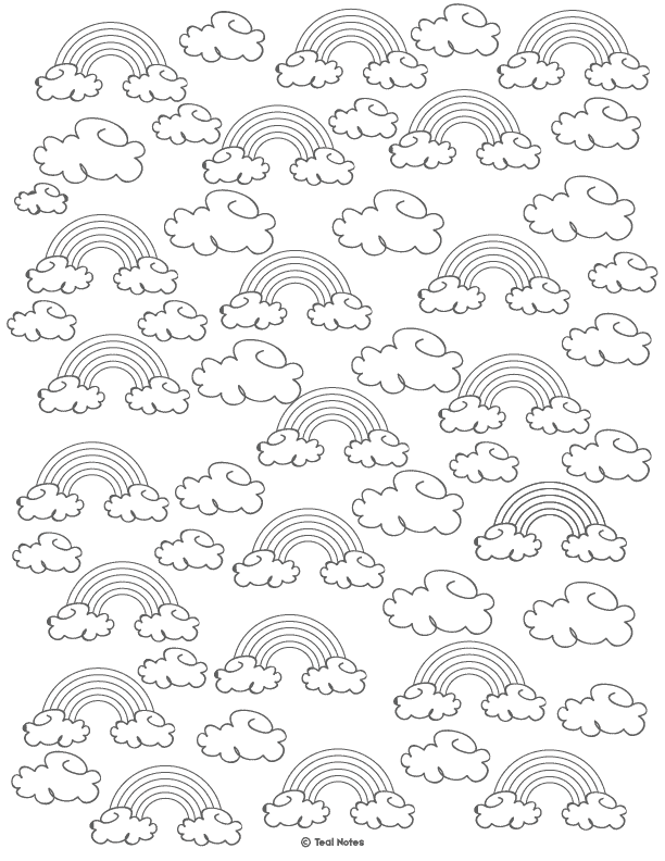 Rainbow Coloring Pages Kids FREE Printable 46