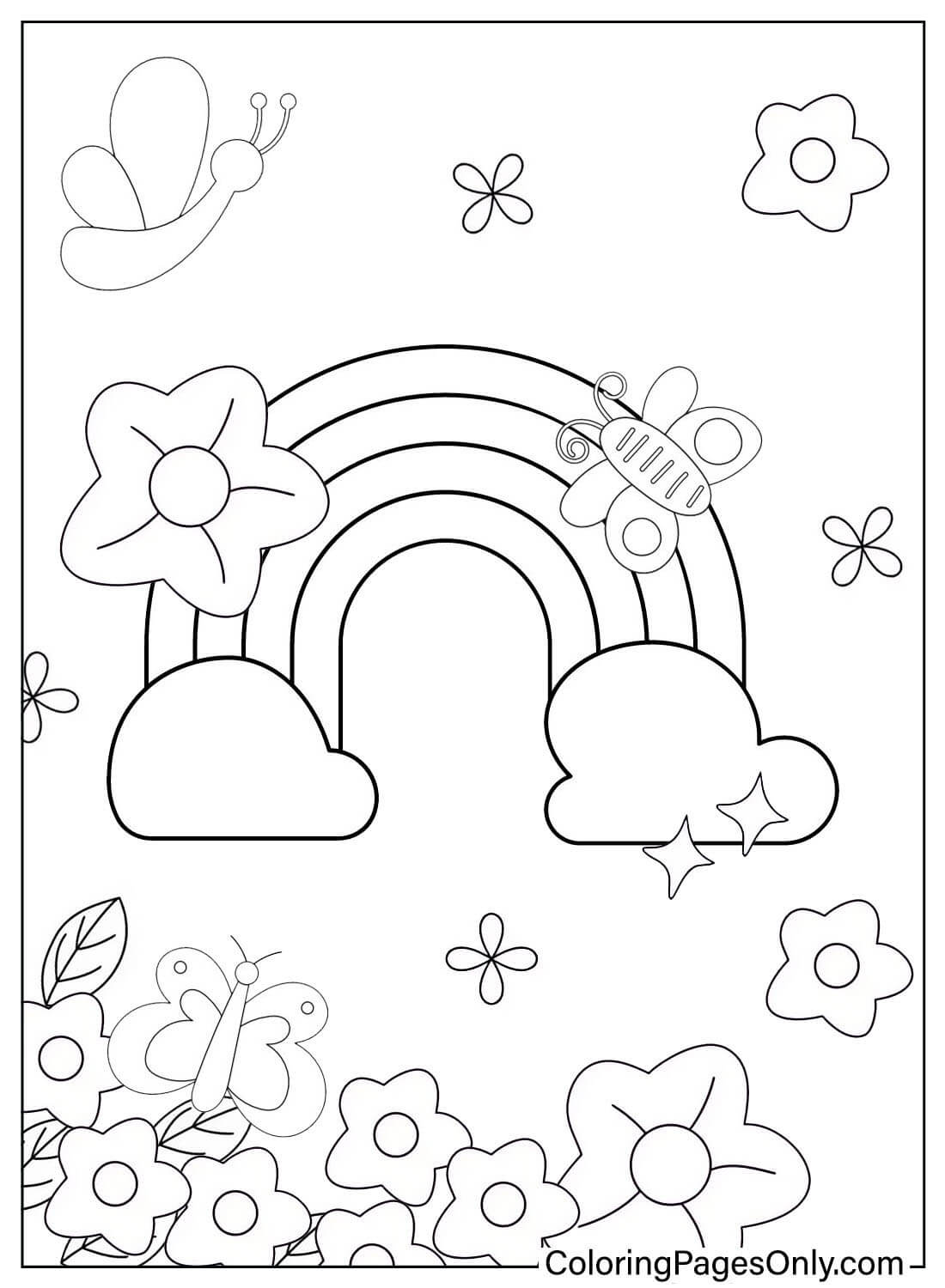 Rainbow Coloring Pages Kids FREE Printable 72