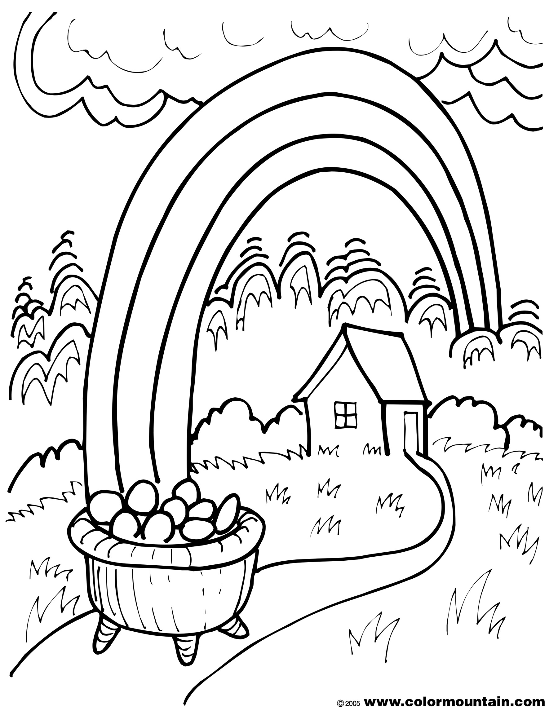 Rainbow Coloring Pages Kids FREE Printable 73