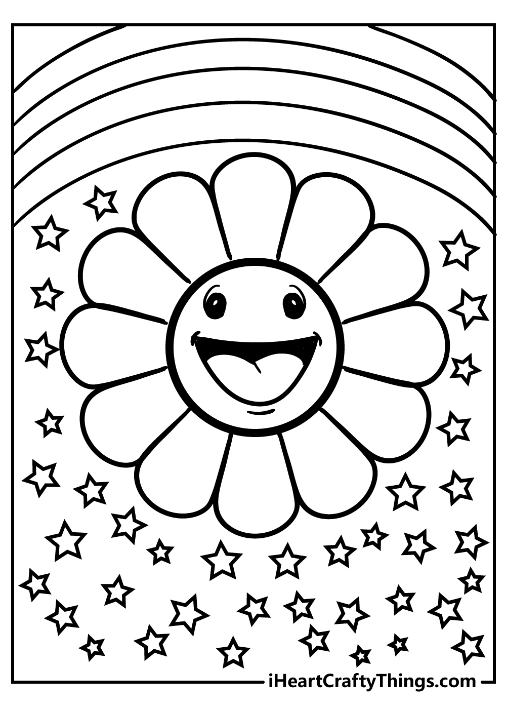 Rainbow Coloring Pages Kids FREE Printable 88