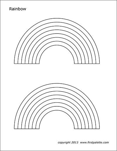 Rainbow Coloring Pages Kids FREE Printable 9