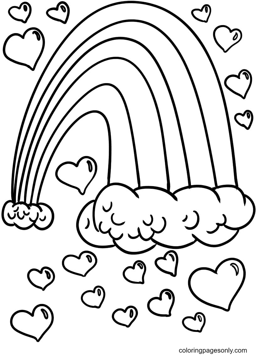 Rainbow Coloring Pages Kids FREE Printable 91