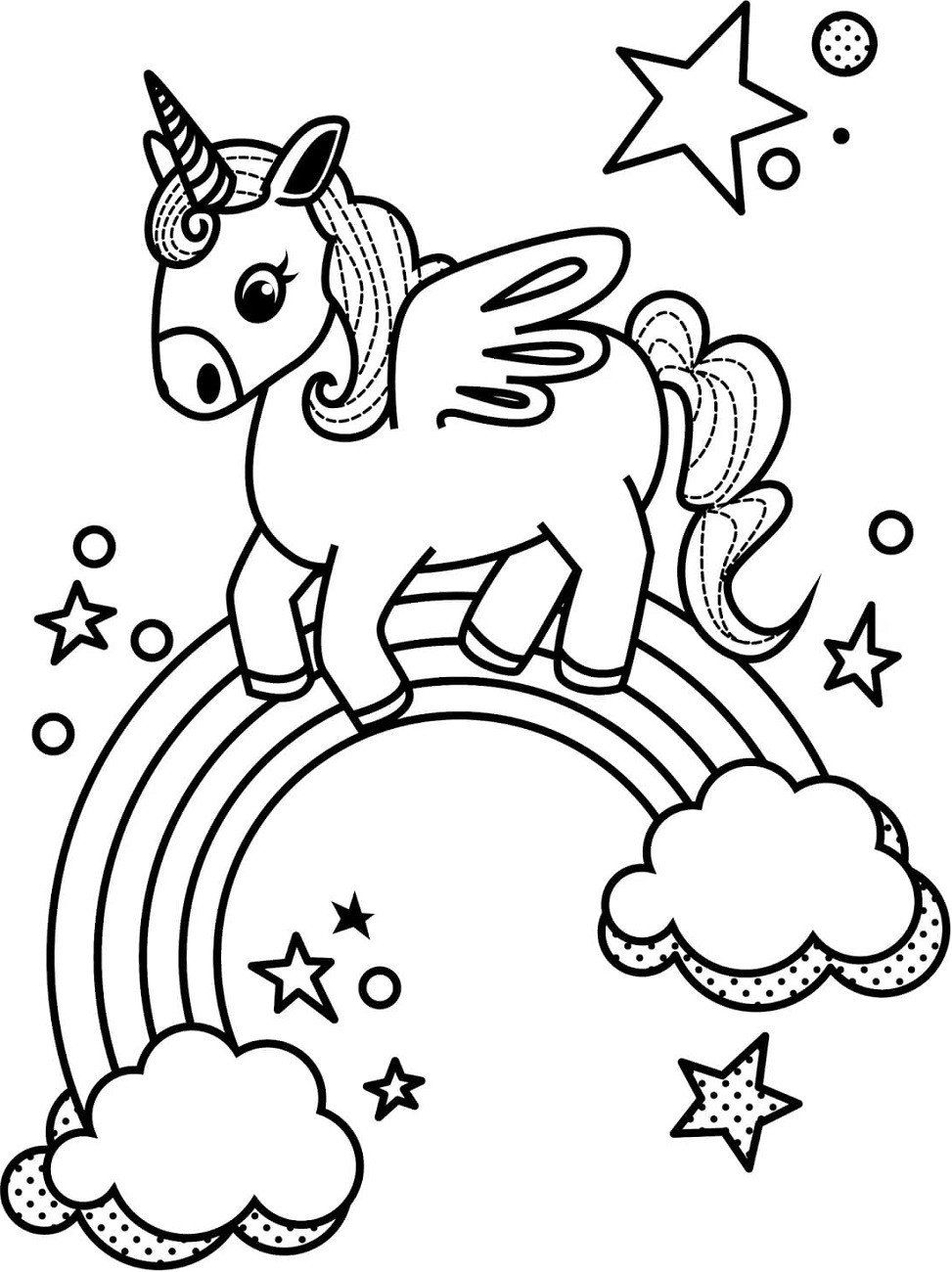 Rainbow Coloring Pages Kids FREE Printable 92