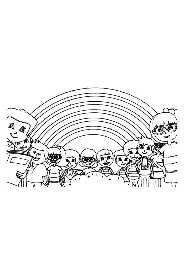 Rainbow Coloring Pages Kids FREE Printable 99