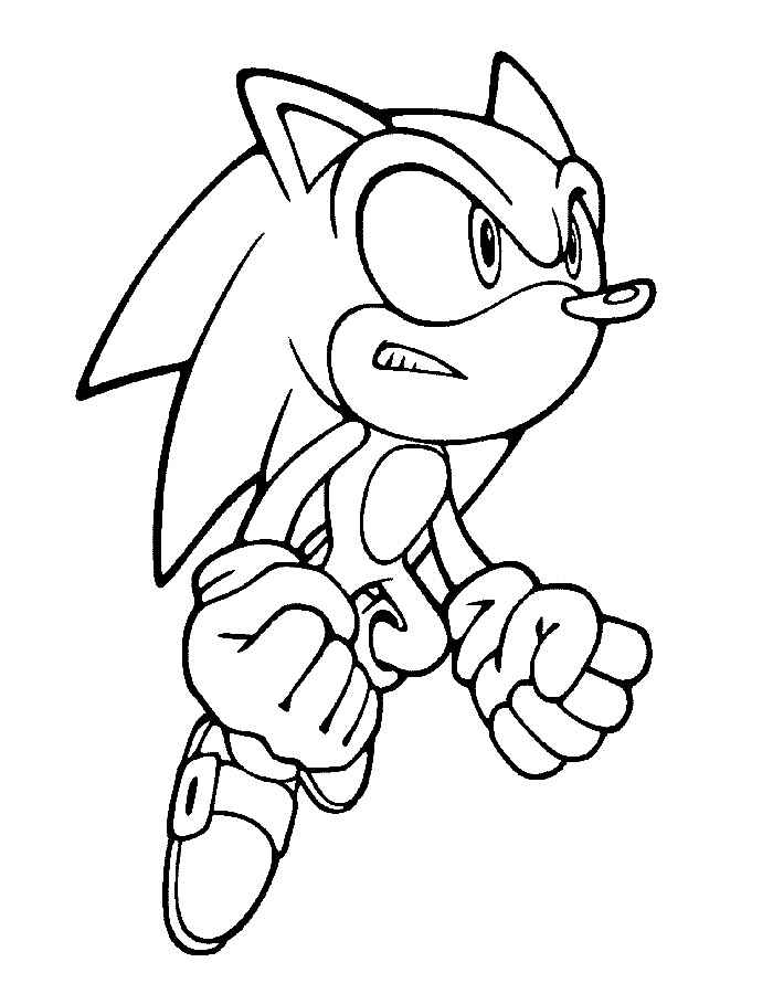 Super Sonic The Hedgehog Coloring Pages 100