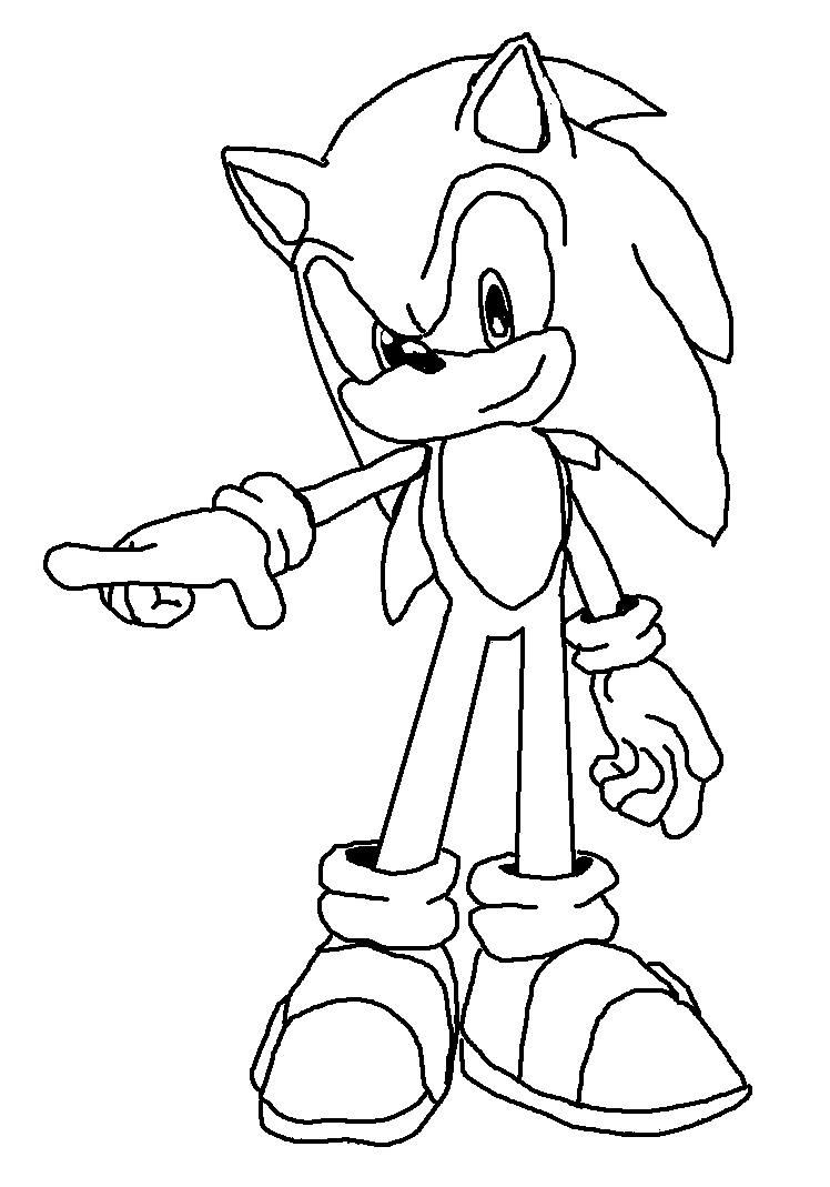 Super Sonic The Hedgehog Coloring Pages 103