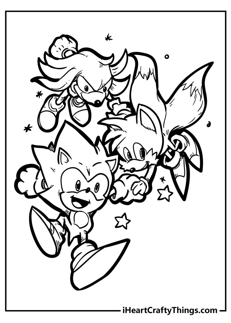 Super Sonic The Hedgehog Coloring Pages 106