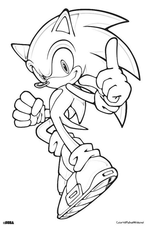 Super Sonic The Hedgehog Coloring Pages 110