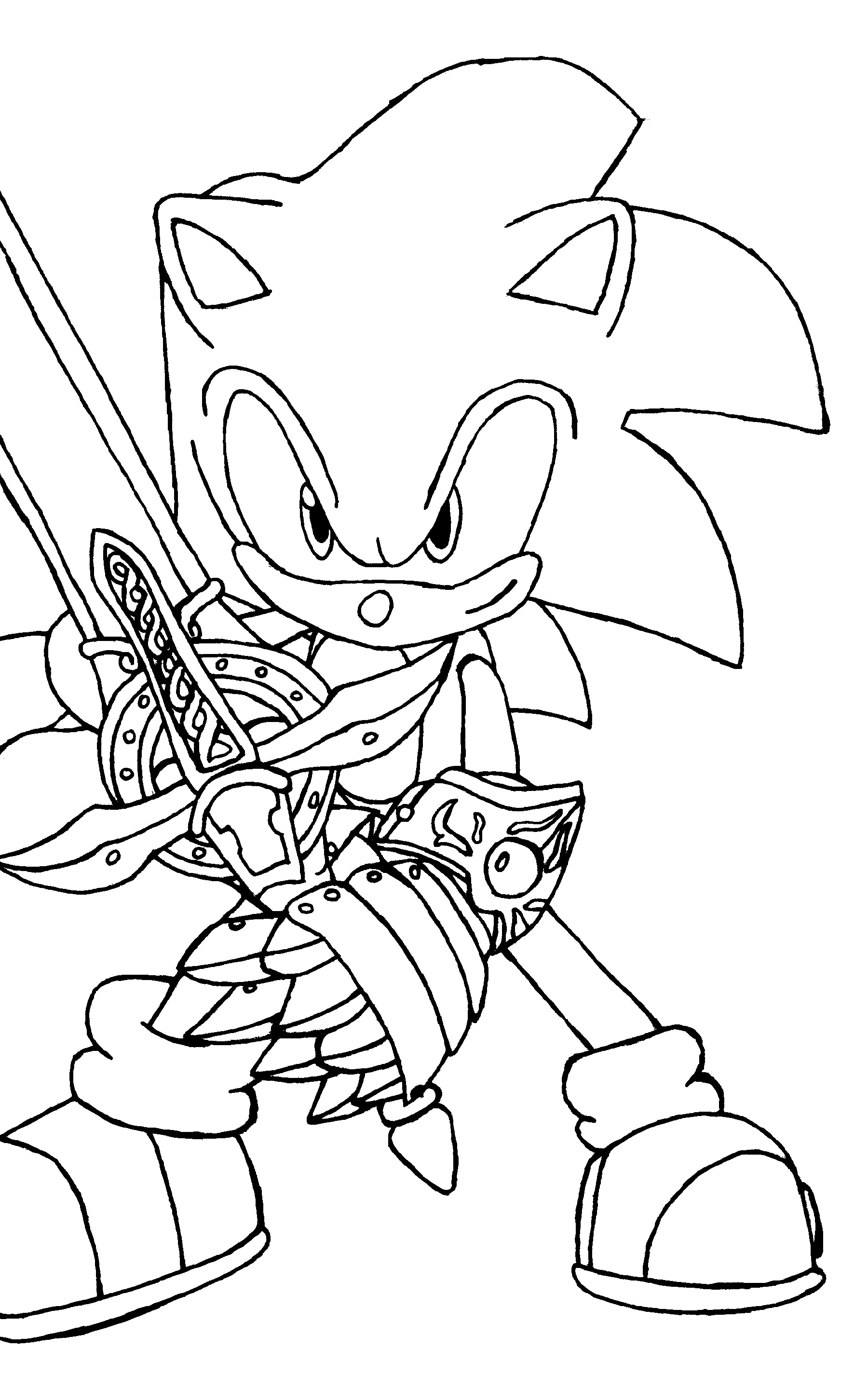 Super Sonic The Hedgehog Coloring Pages 12