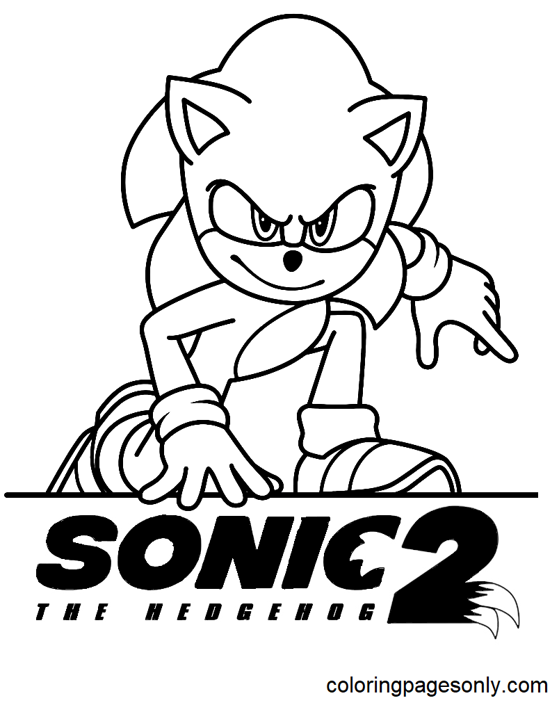 Super Sonic The Hedgehog Coloring Pages 15