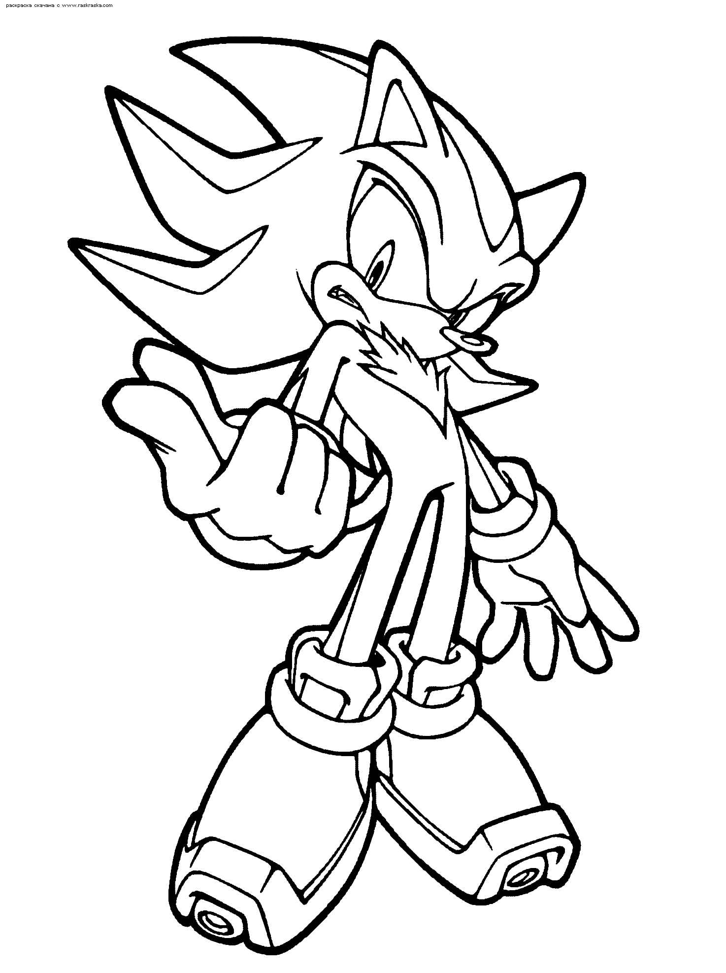 Super Sonic The Hedgehog Coloring Pages 16