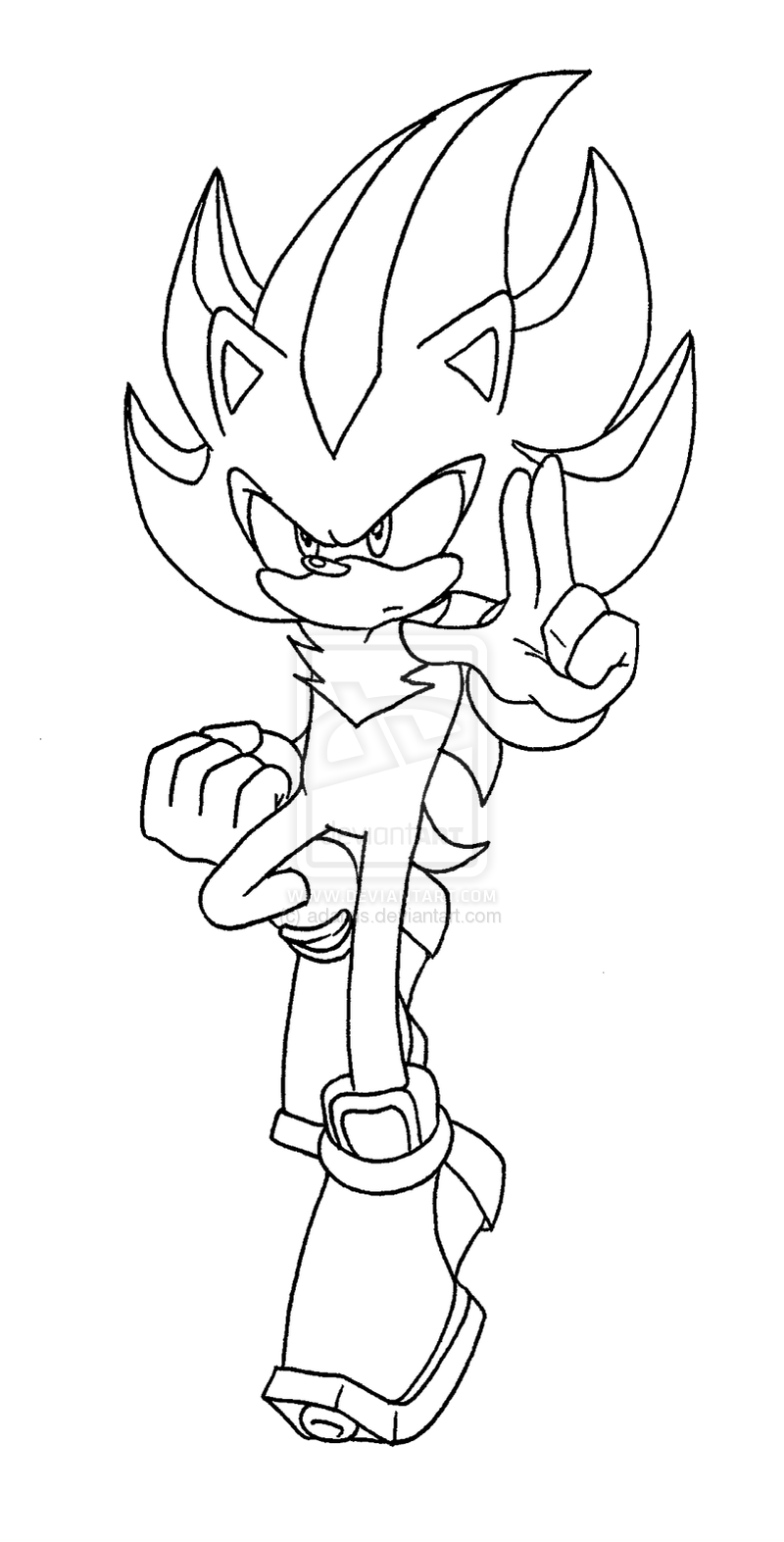 Super Sonic The Hedgehog Coloring Pages 18