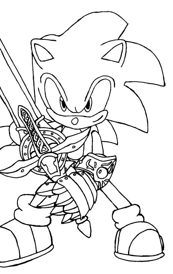 Super Sonic The Hedgehog Coloring Pages 19