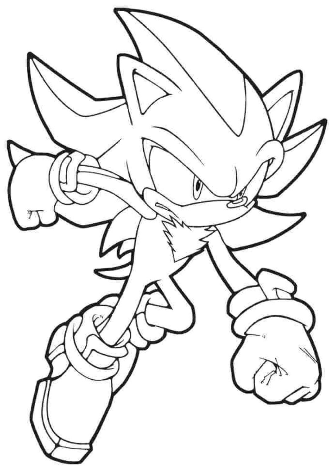 Super Sonic The Hedgehog Coloring Pages 2