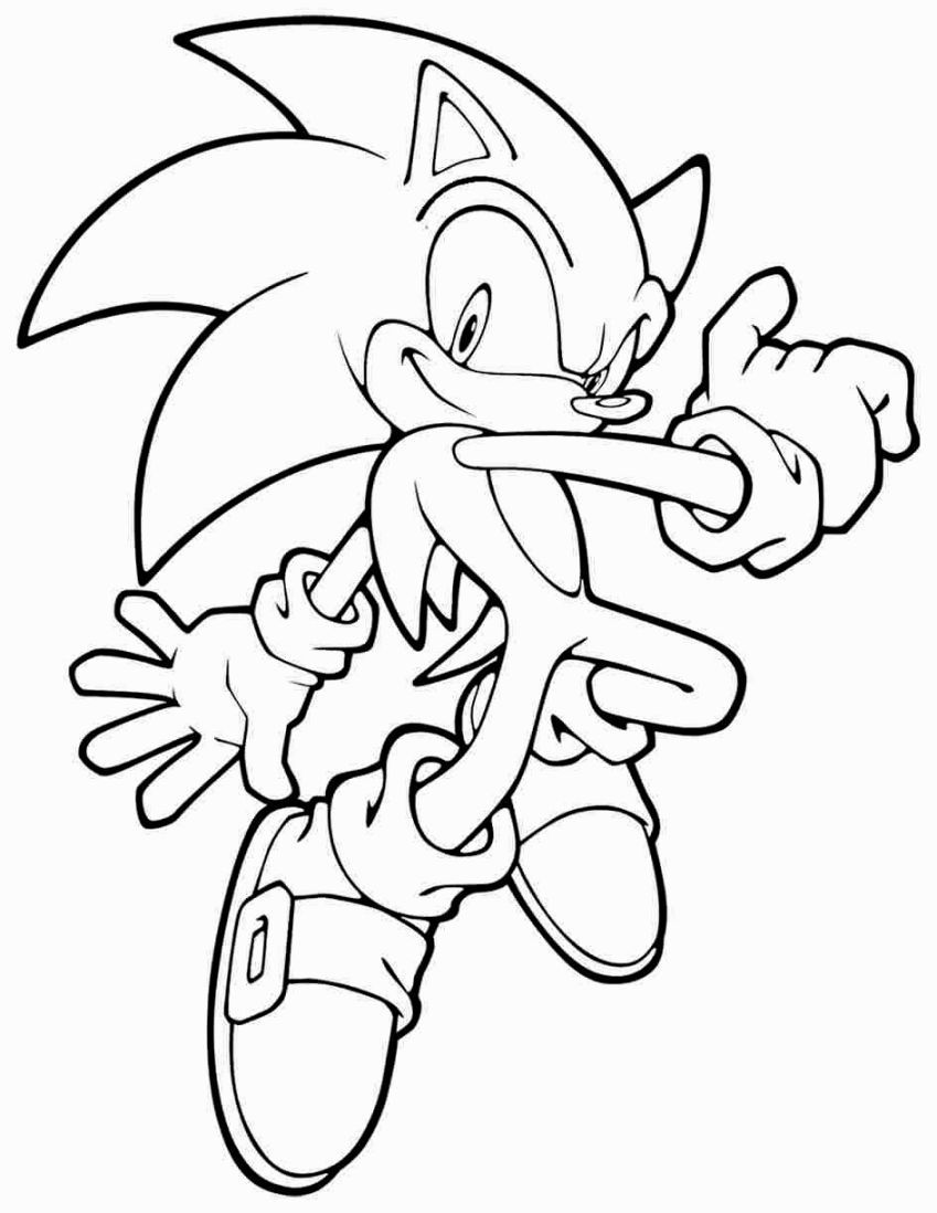 Super Sonic The Hedgehog Coloring Pages 21