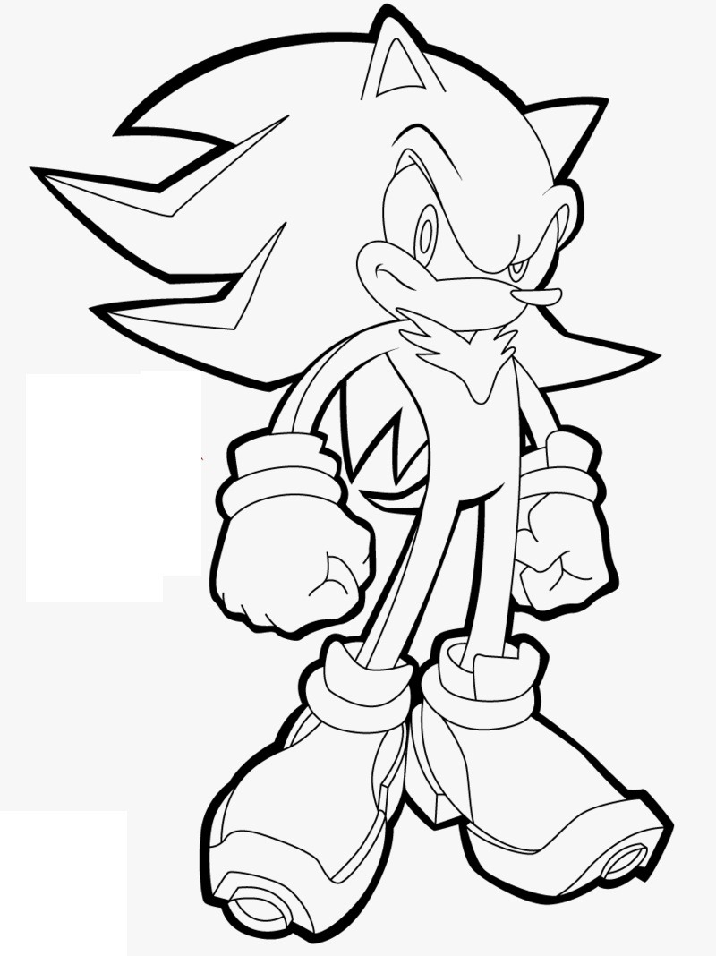 Super Sonic The Hedgehog Coloring Pages 23