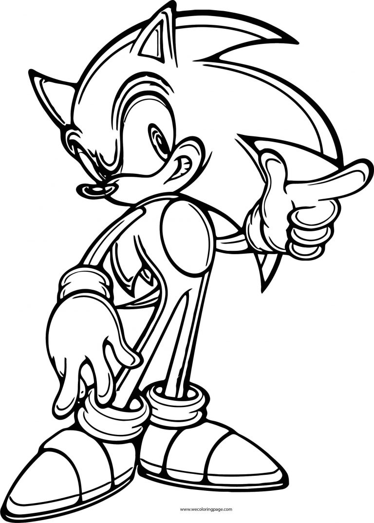 Super Sonic The Hedgehog Coloring Pages 24