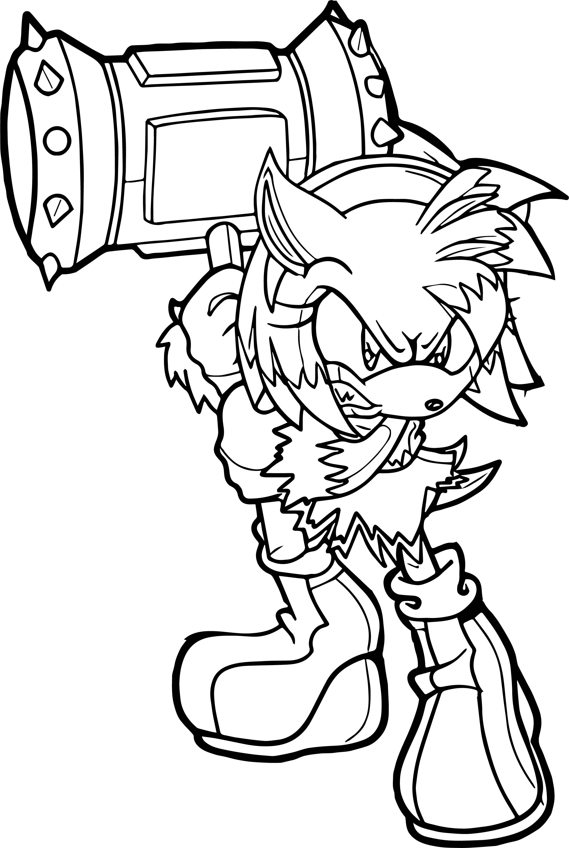 Super Sonic The Hedgehog Coloring Pages 25