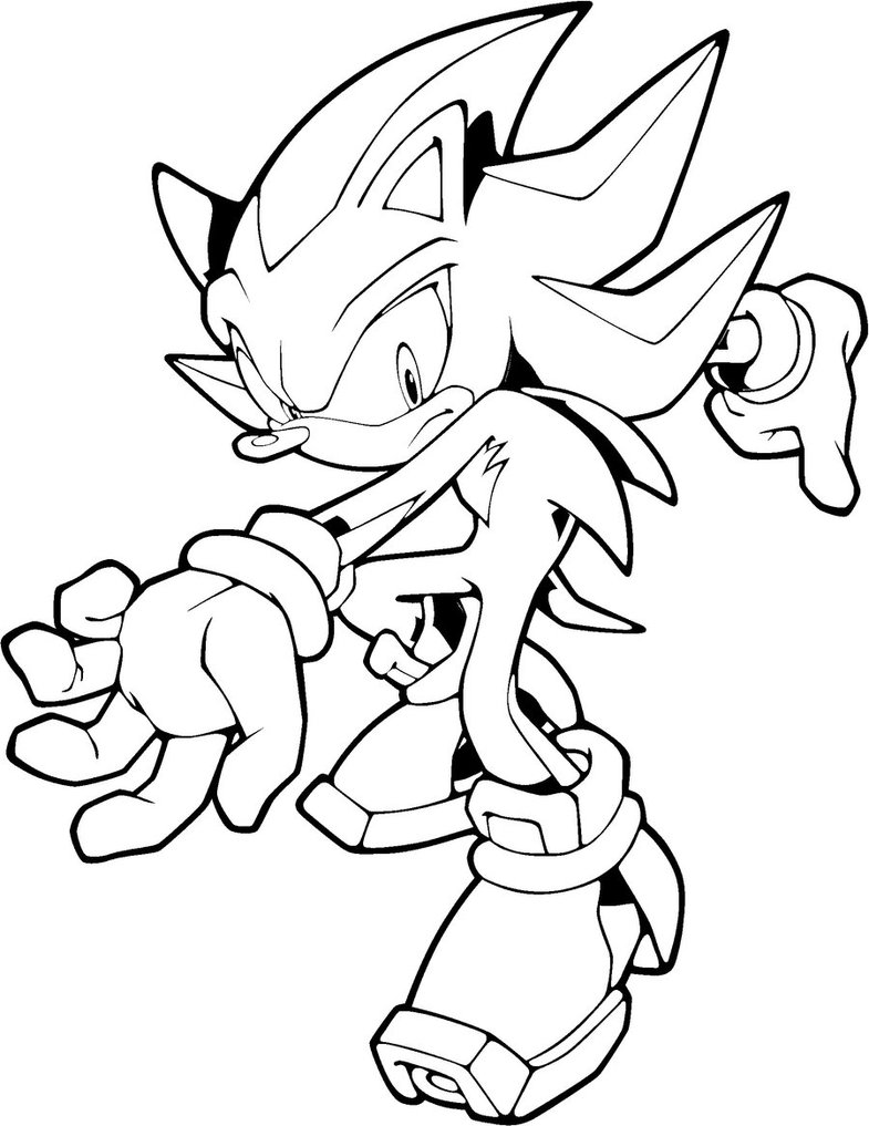 Super Sonic The Hedgehog Coloring Pages 26