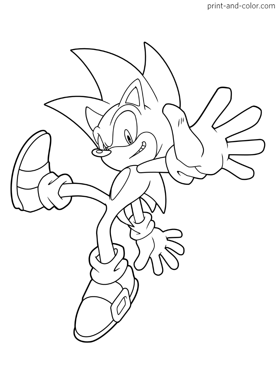 Super Sonic The Hedgehog Coloring Pages 29