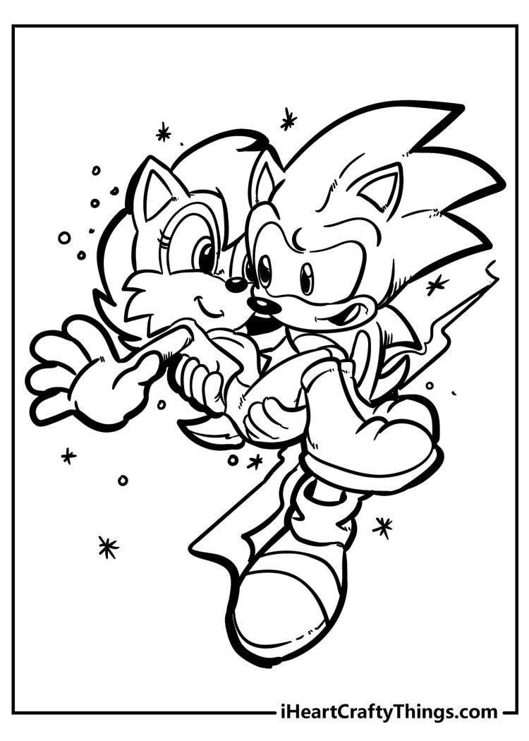 Super Sonic The Hedgehog Coloring Pages 32