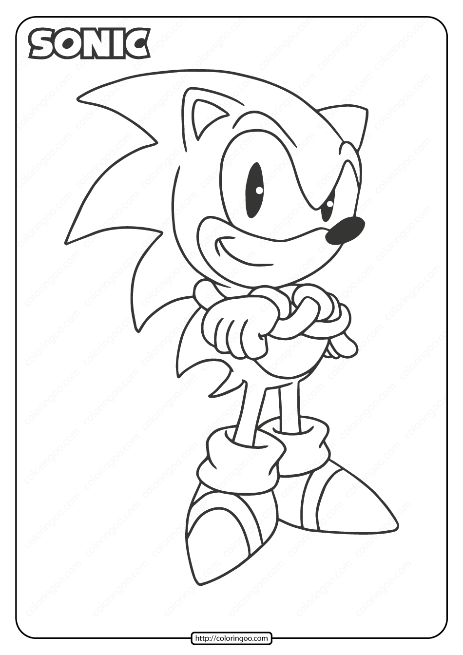 Super Sonic The Hedgehog Coloring Pages 35